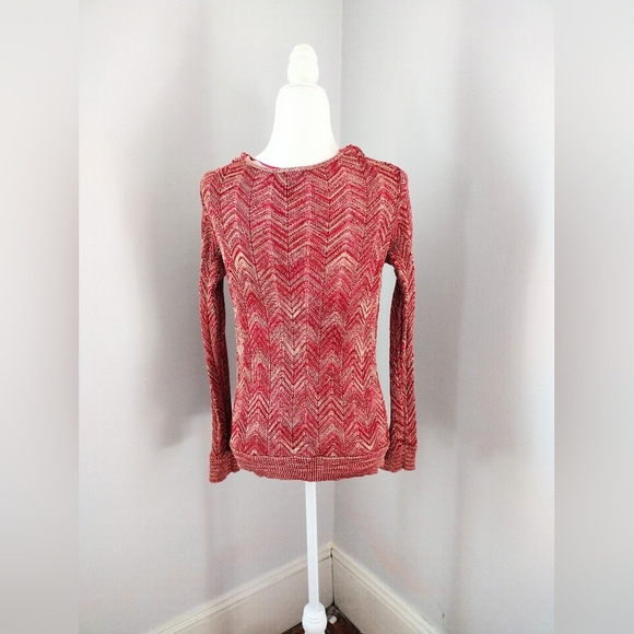 I-N-C International Concepts Red and Gold Knit Sweater - Picture 5 of 5
